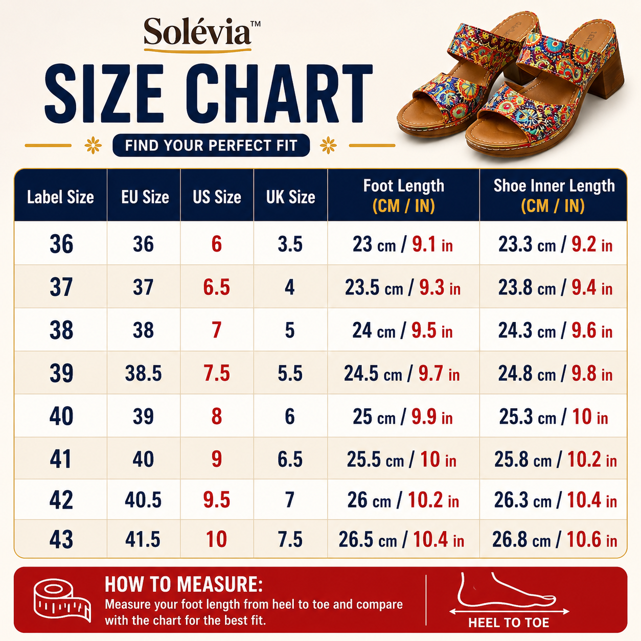 Solévia™ Mosaic Comfort Heels