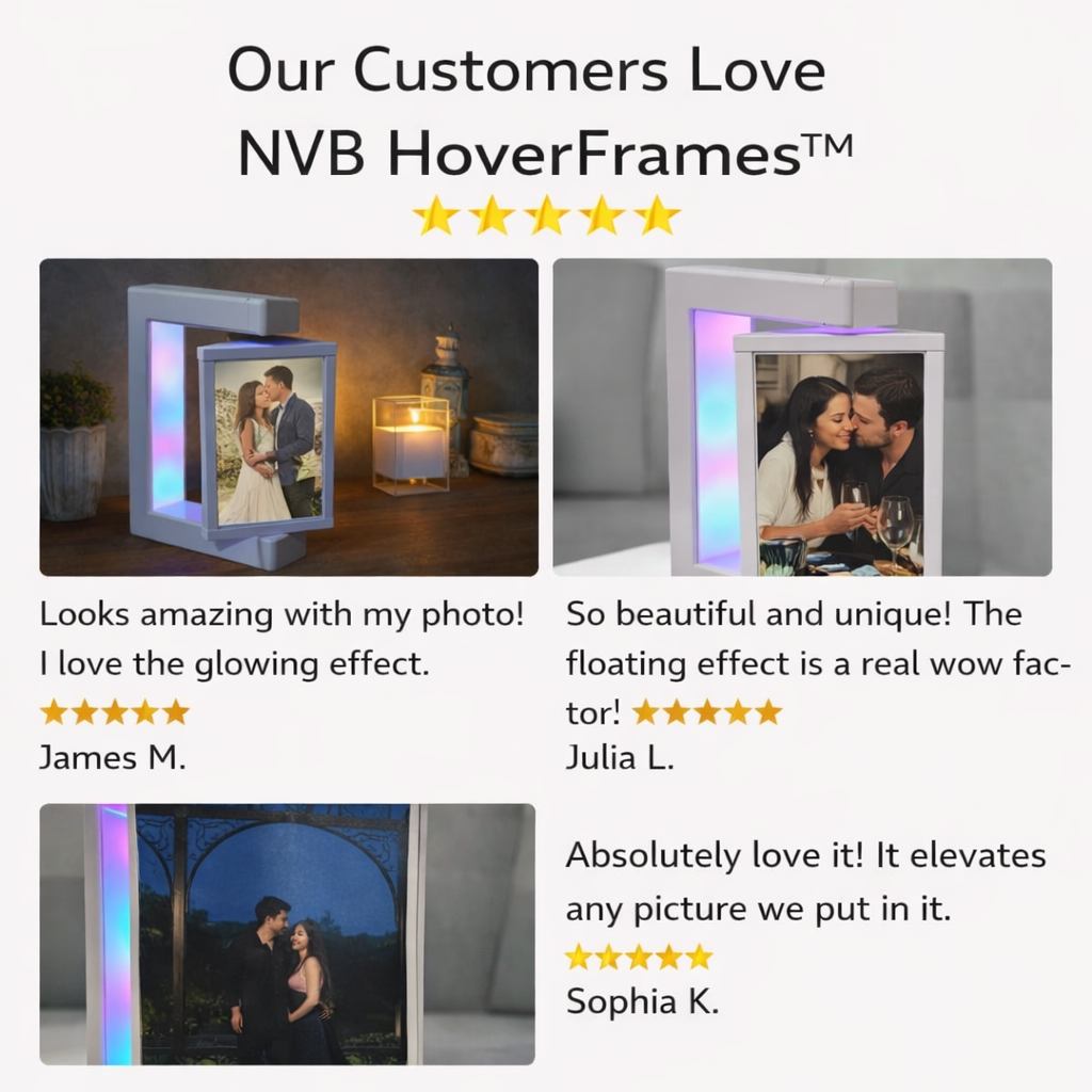 NVB HoverFrame™ – Turn your favorite photo into a floating memory.