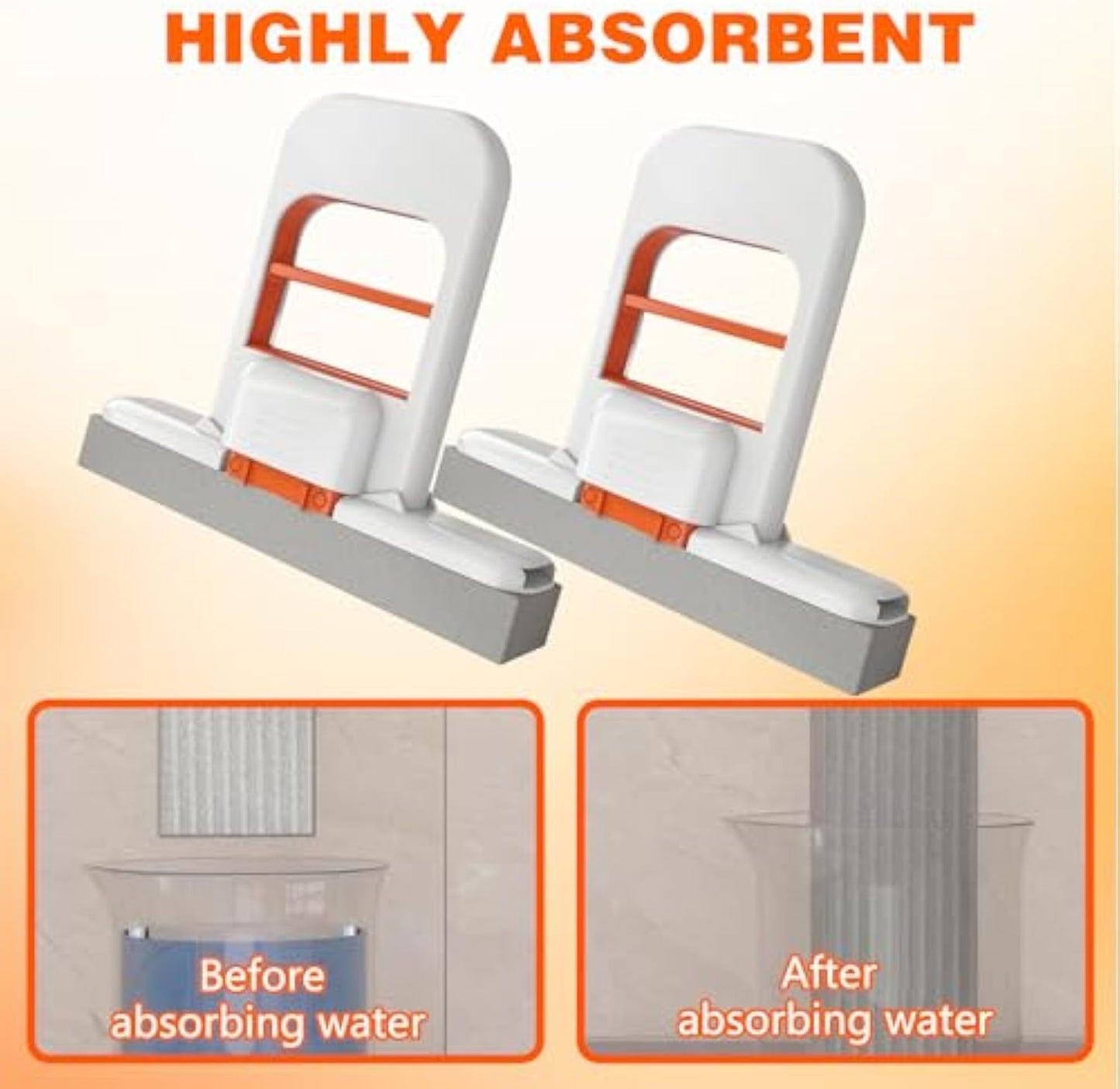 NVB ™ Handheld Self-Squeeze Cleaning Sponge