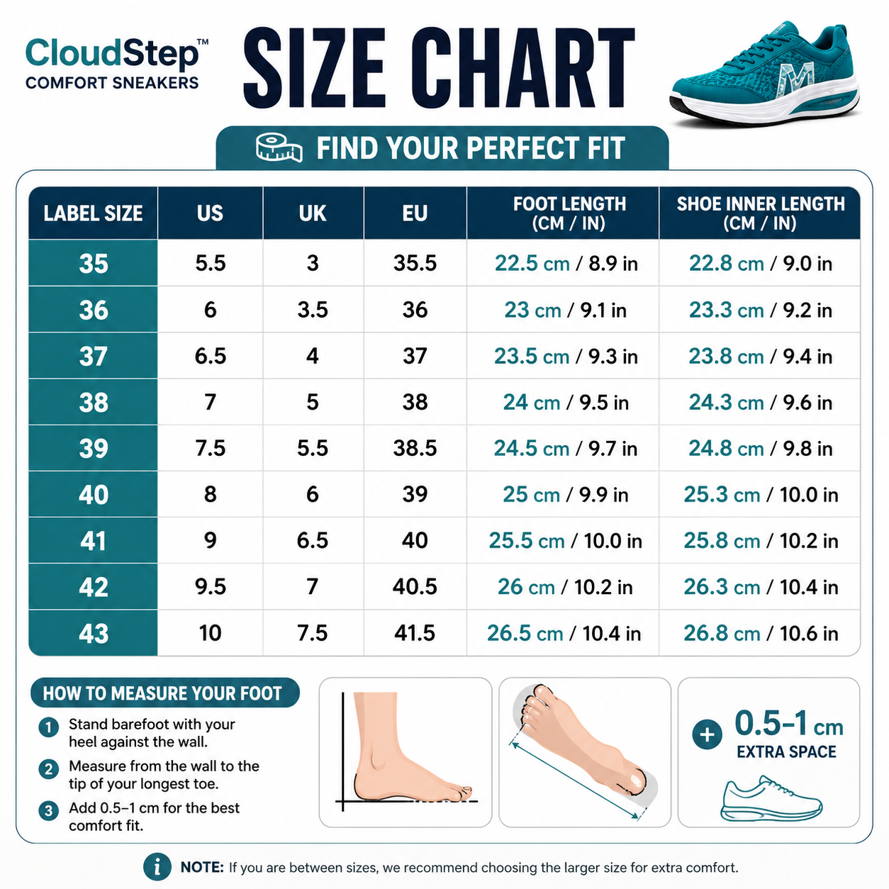 CloudStep™ Comfort Sneakers