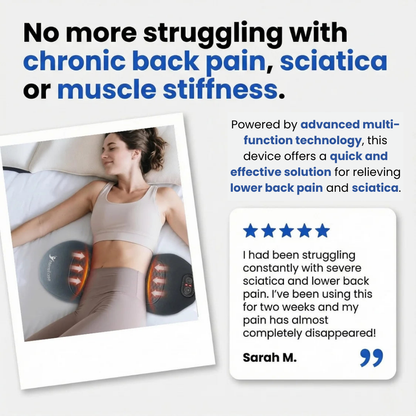 Triple Fusion Massager for Back Pain Relief