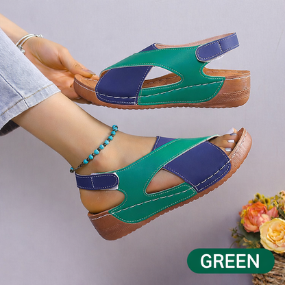 NVB™ Essential Cross Strap Wedge Sandals