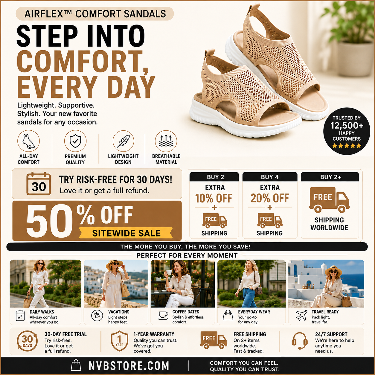 AirFlex™ Comfort Sandals