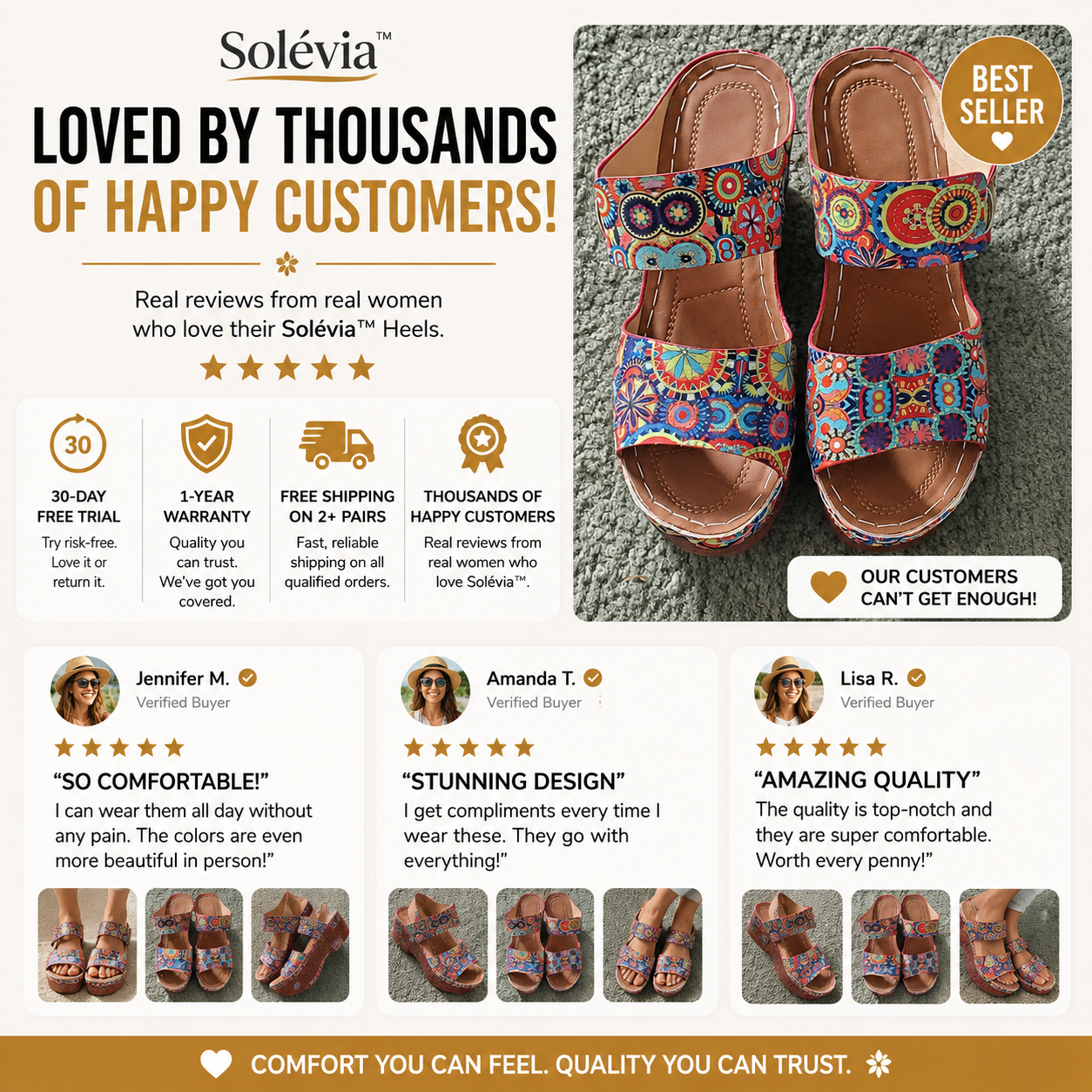 Solévia™ Mosaic Comfort Heels