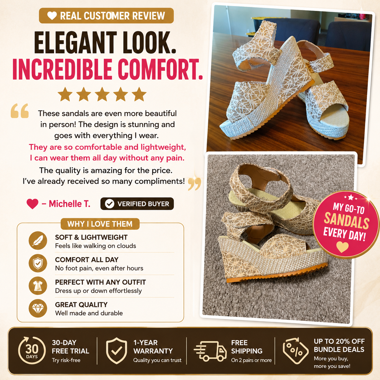 SoftRise™ Platform Sandals