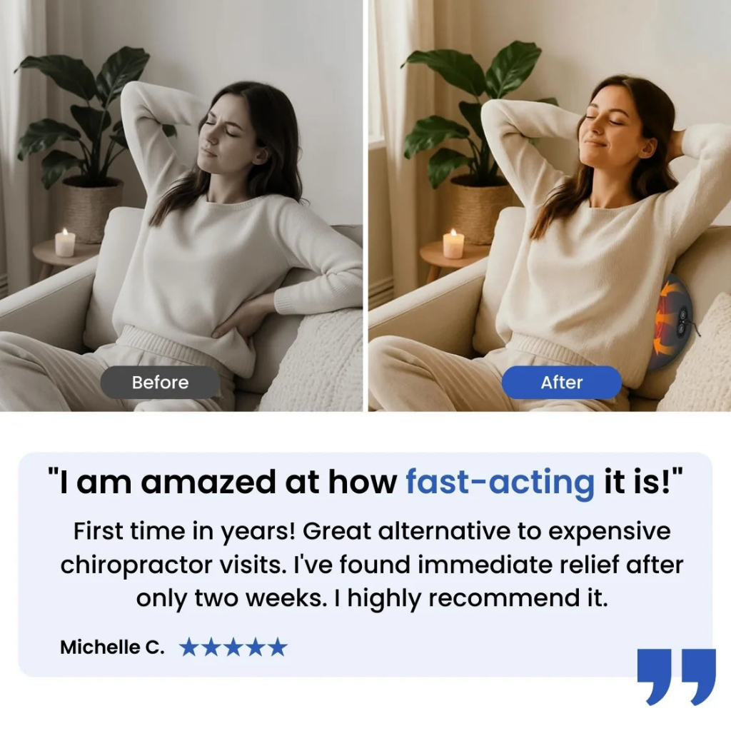 Triple Fusion Massager for Back Pain Relief