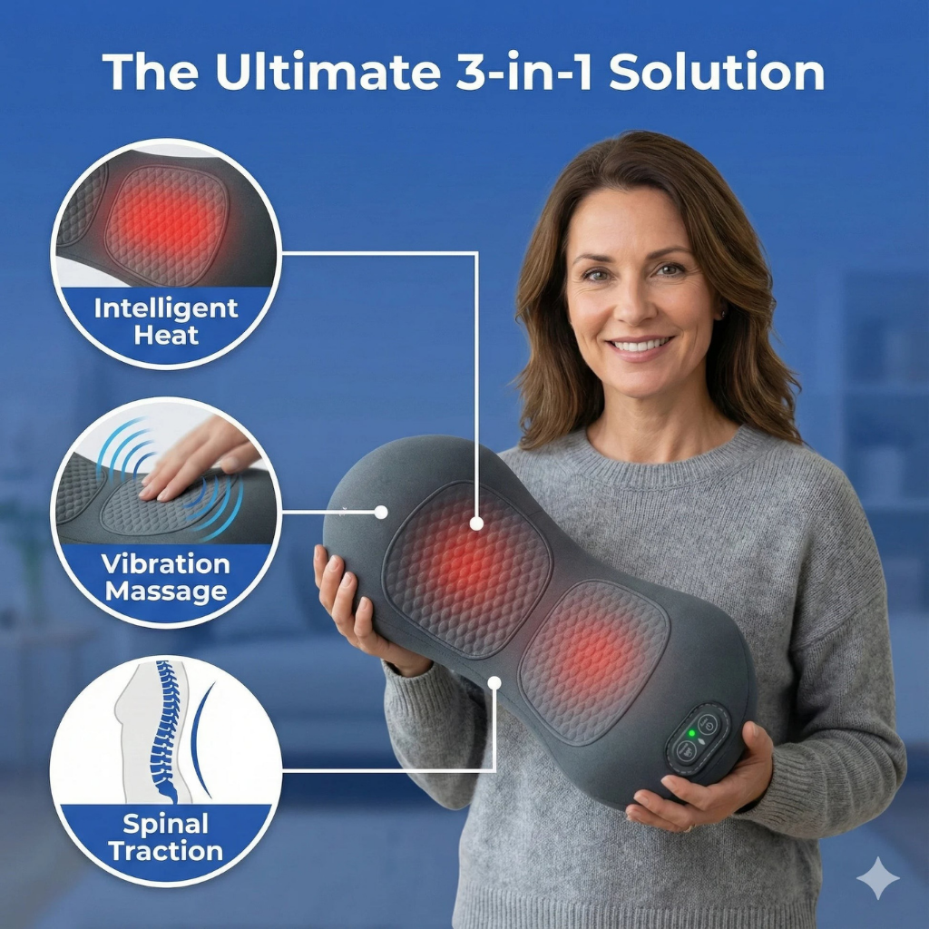 Triple Fusion Massager for Back Pain Relief