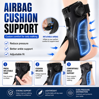 Drop Foot Support AFO Brace with Inflatable Airbag