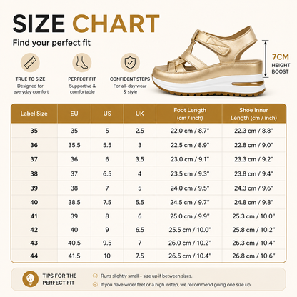 ComfortLift™ Orthopedic Platform Sandals – Walk Pain-Free & Look Taller Instantly