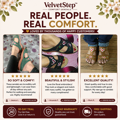 VelvetStep™ Comfort Sandals