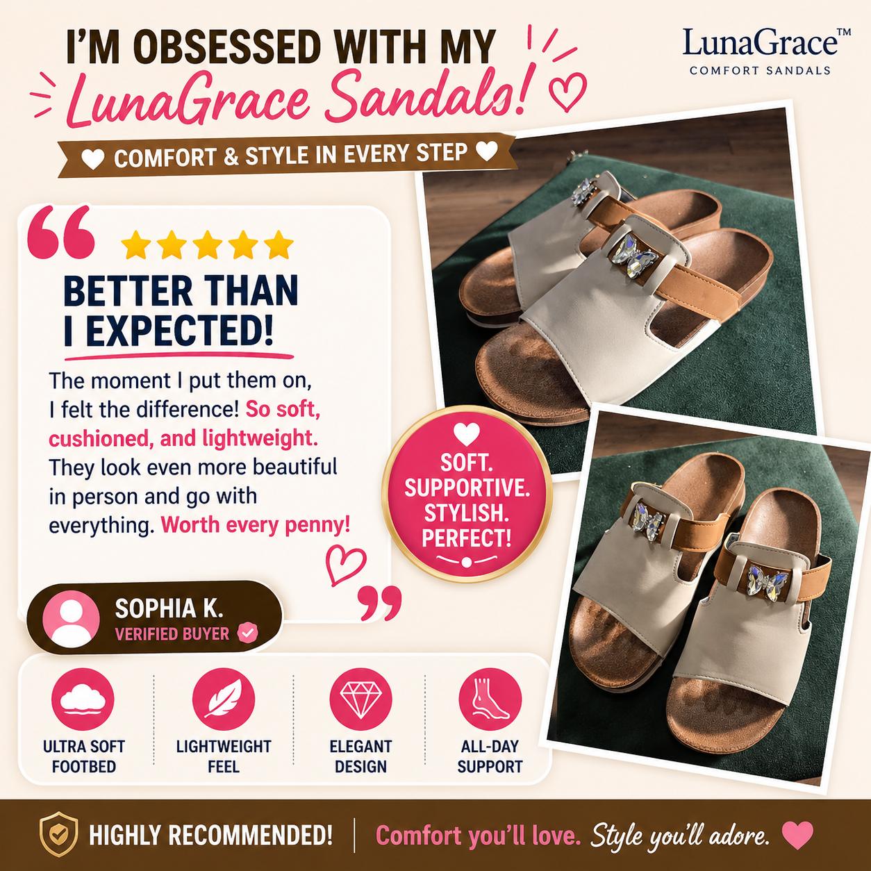 LunaGrace™ Comfort Sandals