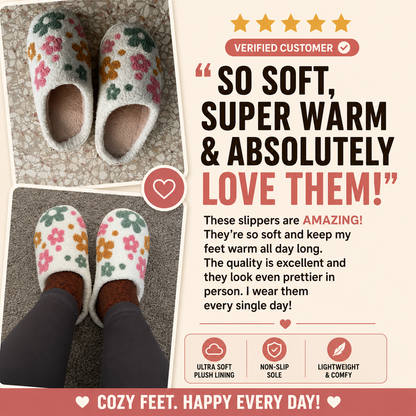 CozyBloom™ Plush Slippers