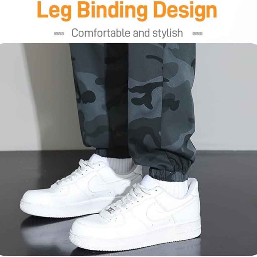 Men's Camo Tactical Jogger Cargo Pants