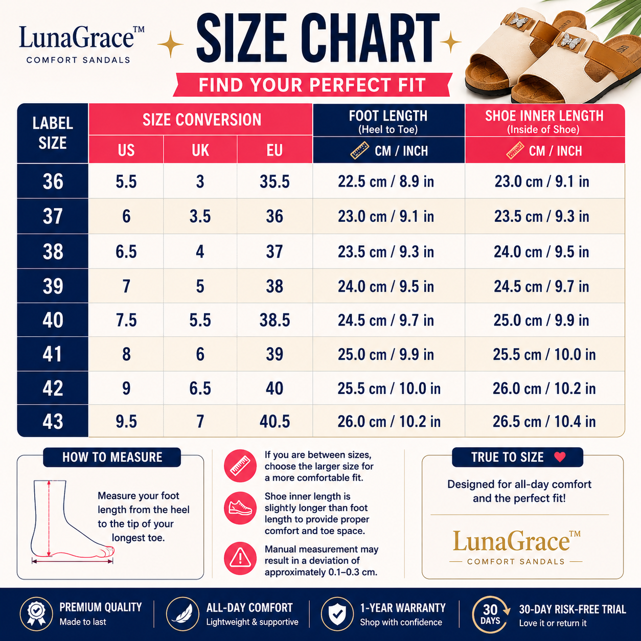 LunaGrace™ Comfort Sandals