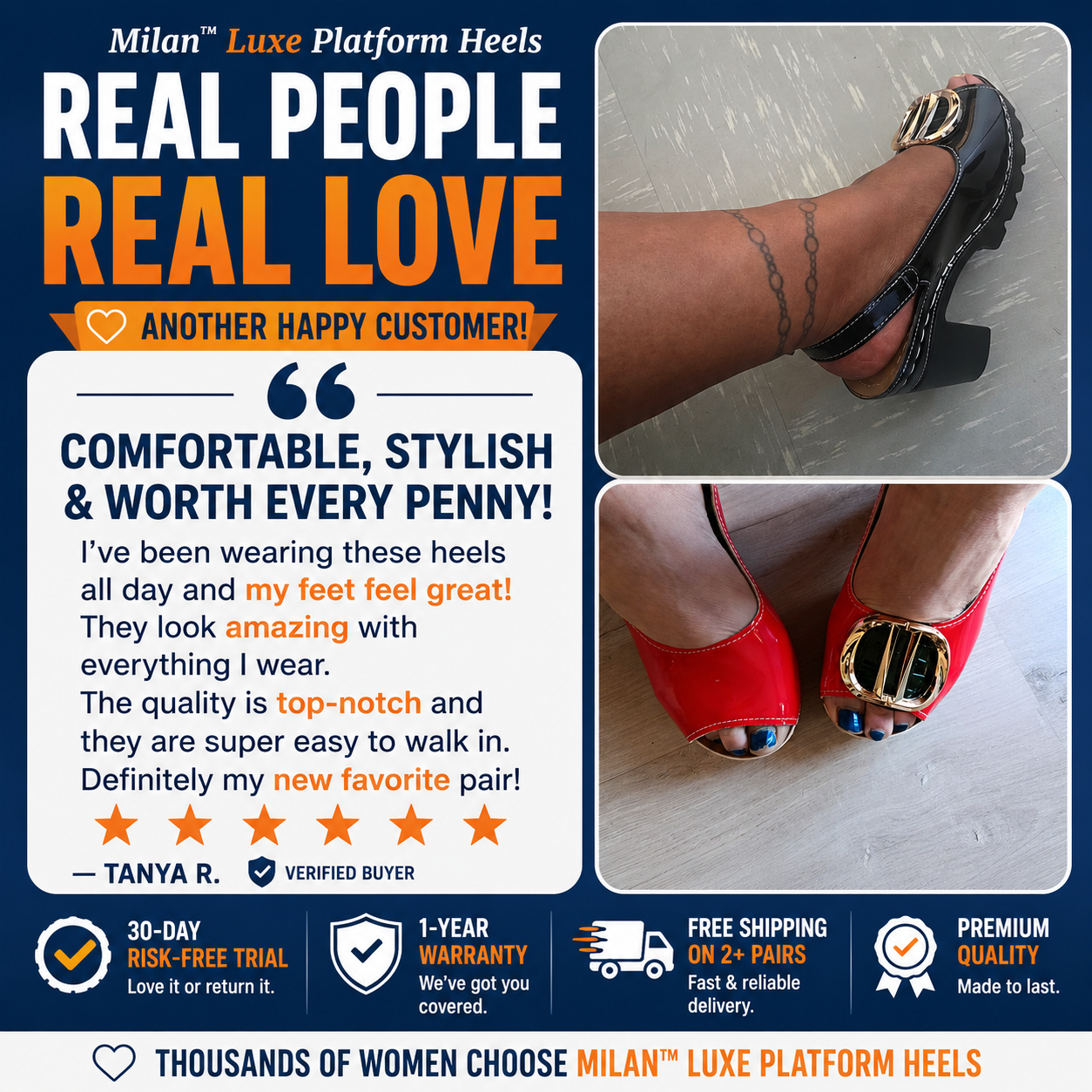 Milan™ Luxe Platform Heels