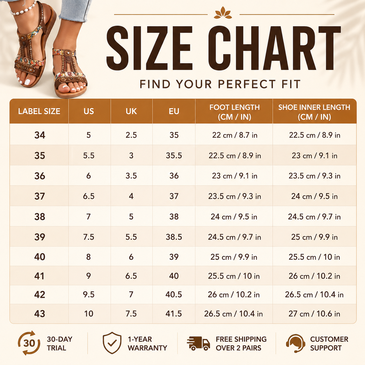 ZENARA™ Boho Orthopedic Comfort Sandals