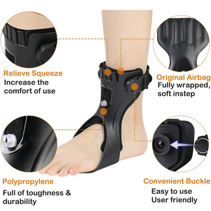 Drop Foot Support AFO Brace with Inflatable Airbag