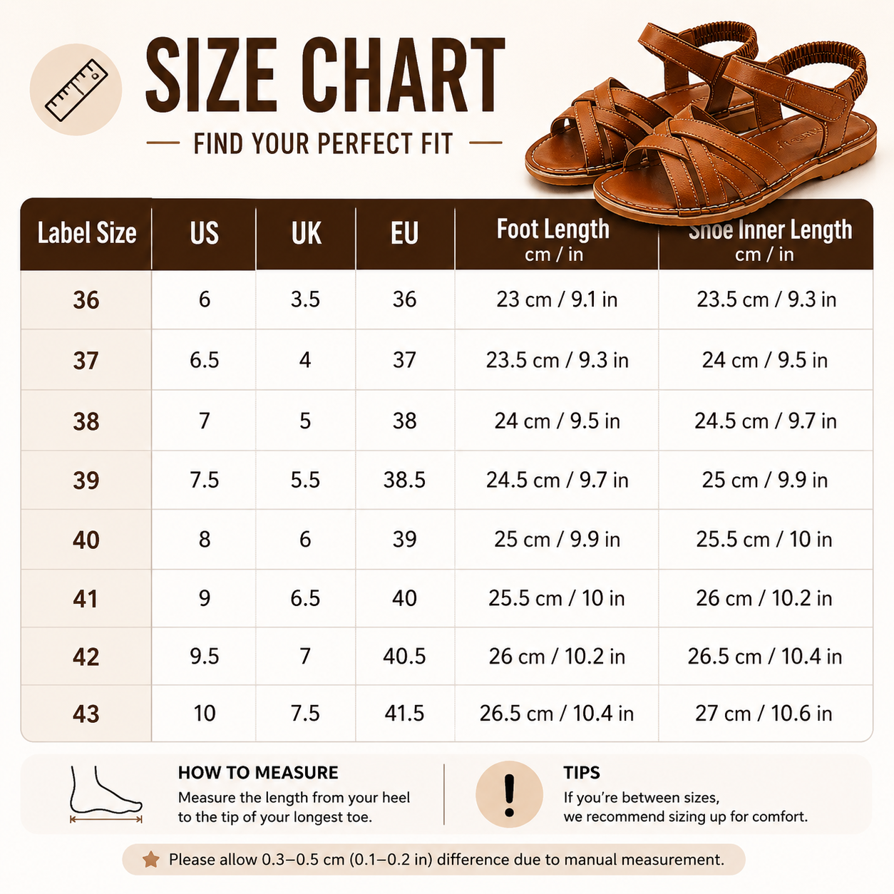 Elara™ Cross Strap Comfort Sandals.