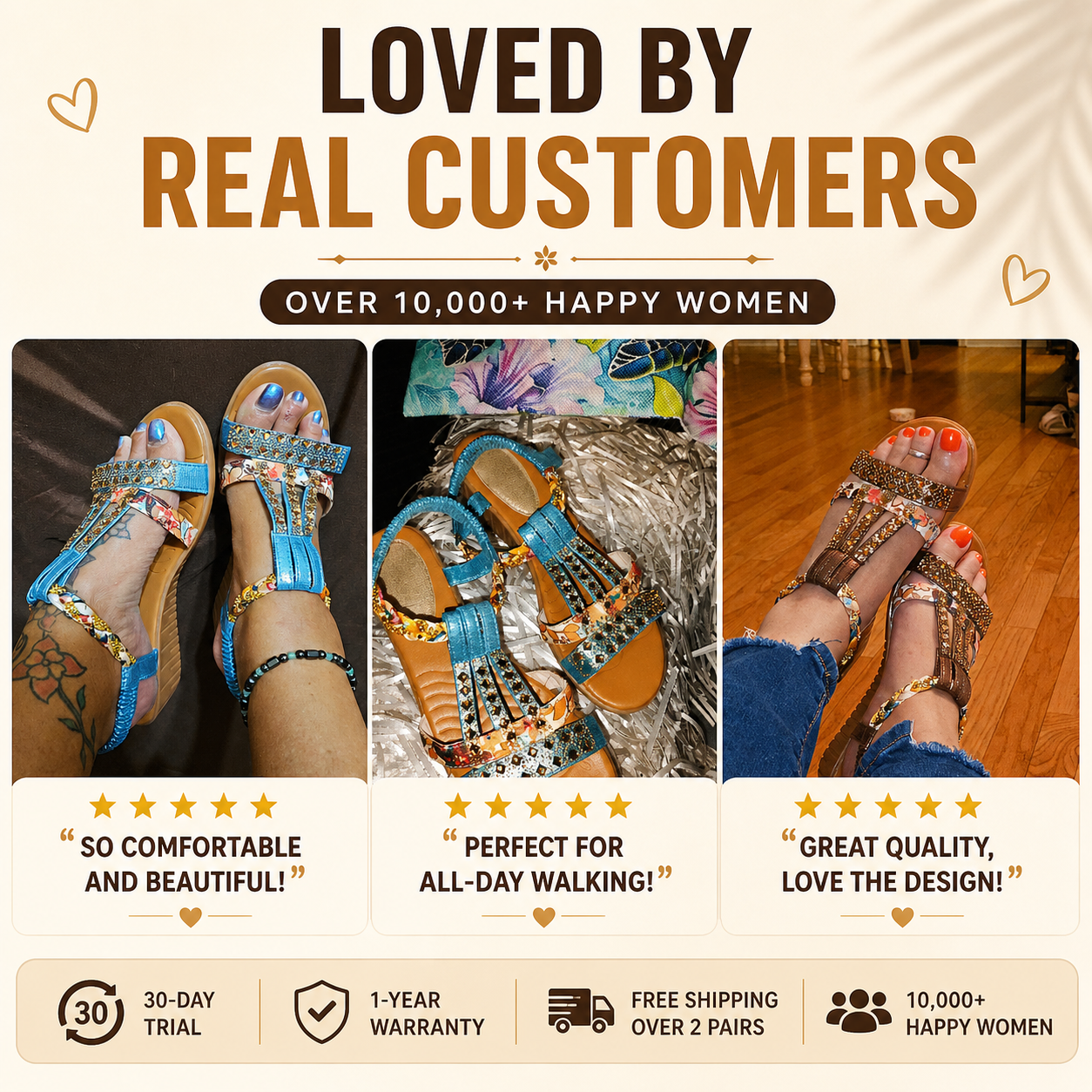 ZENARA™ Boho Orthopedic Comfort Sandals