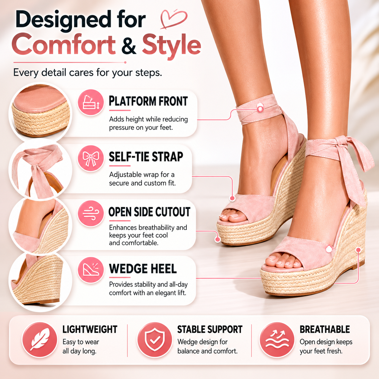 Riviera™ Tie-Up Sandals