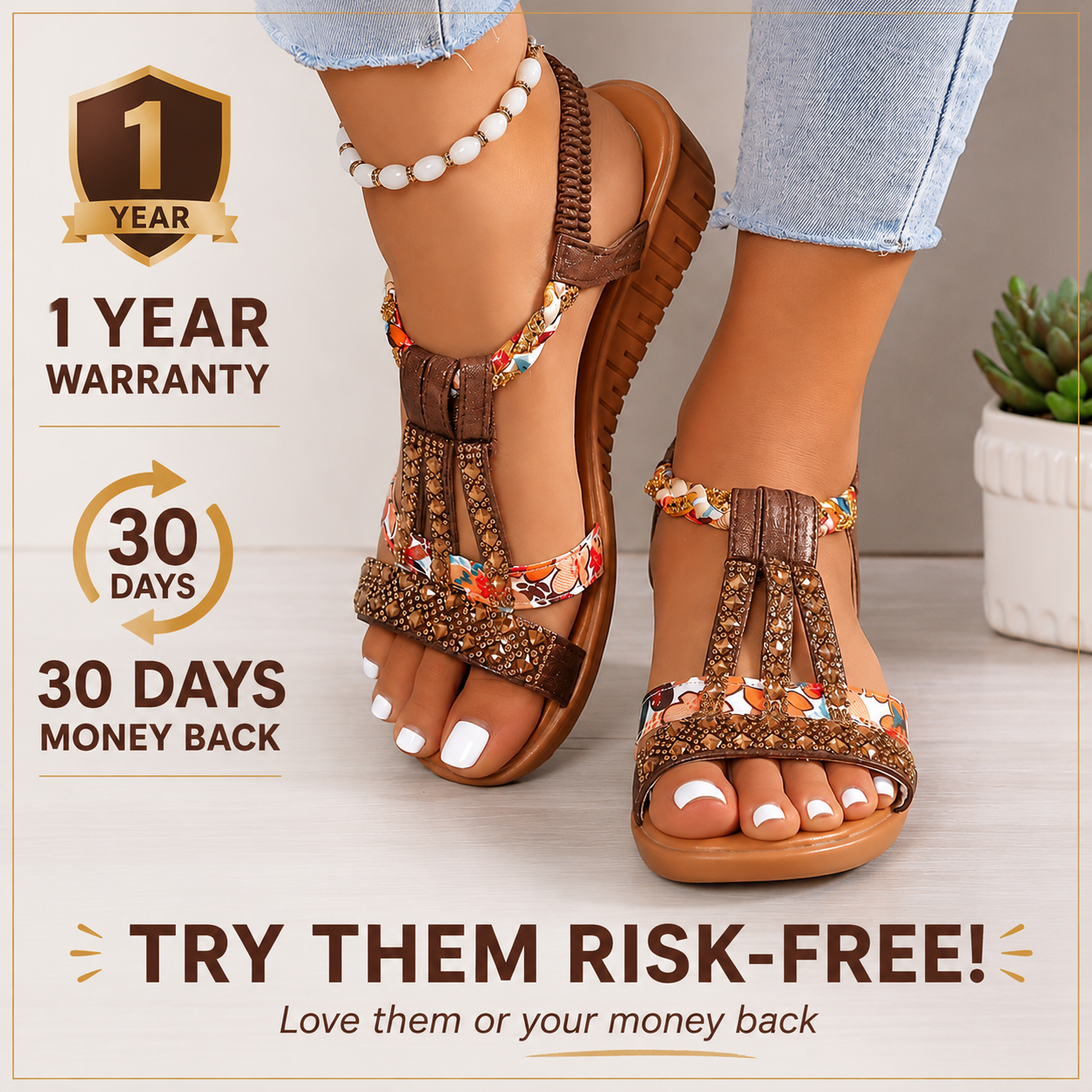 ZENARA™ Boho Orthopedic Comfort Sandals