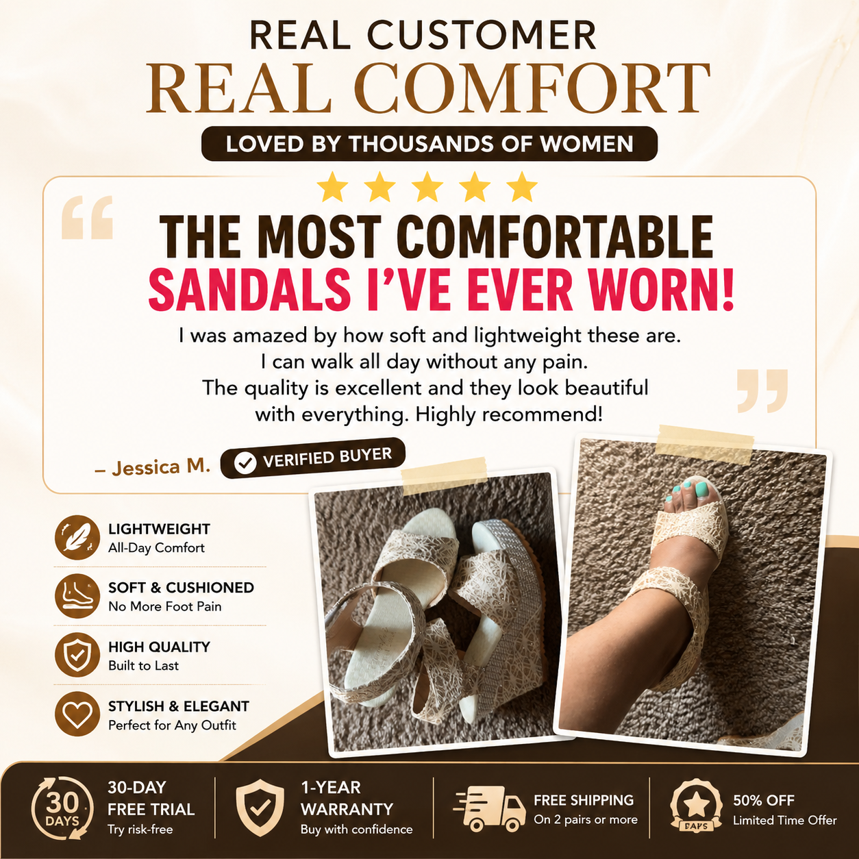 SoftRise™ Platform Sandals