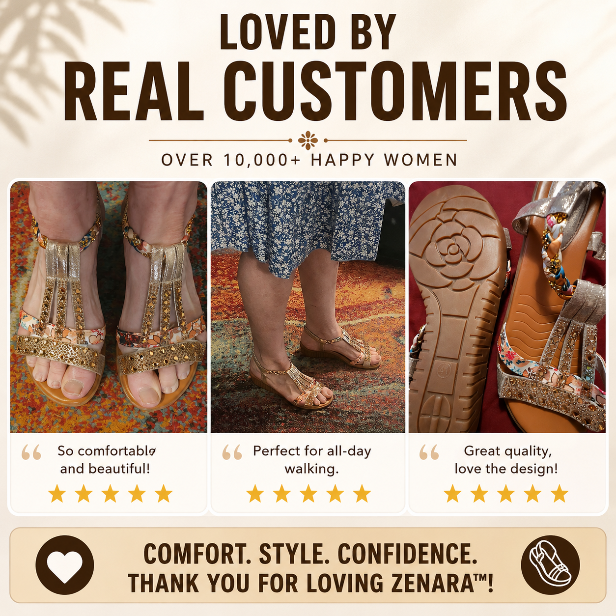 ZENARA™ Boho Orthopedic Comfort Sandals