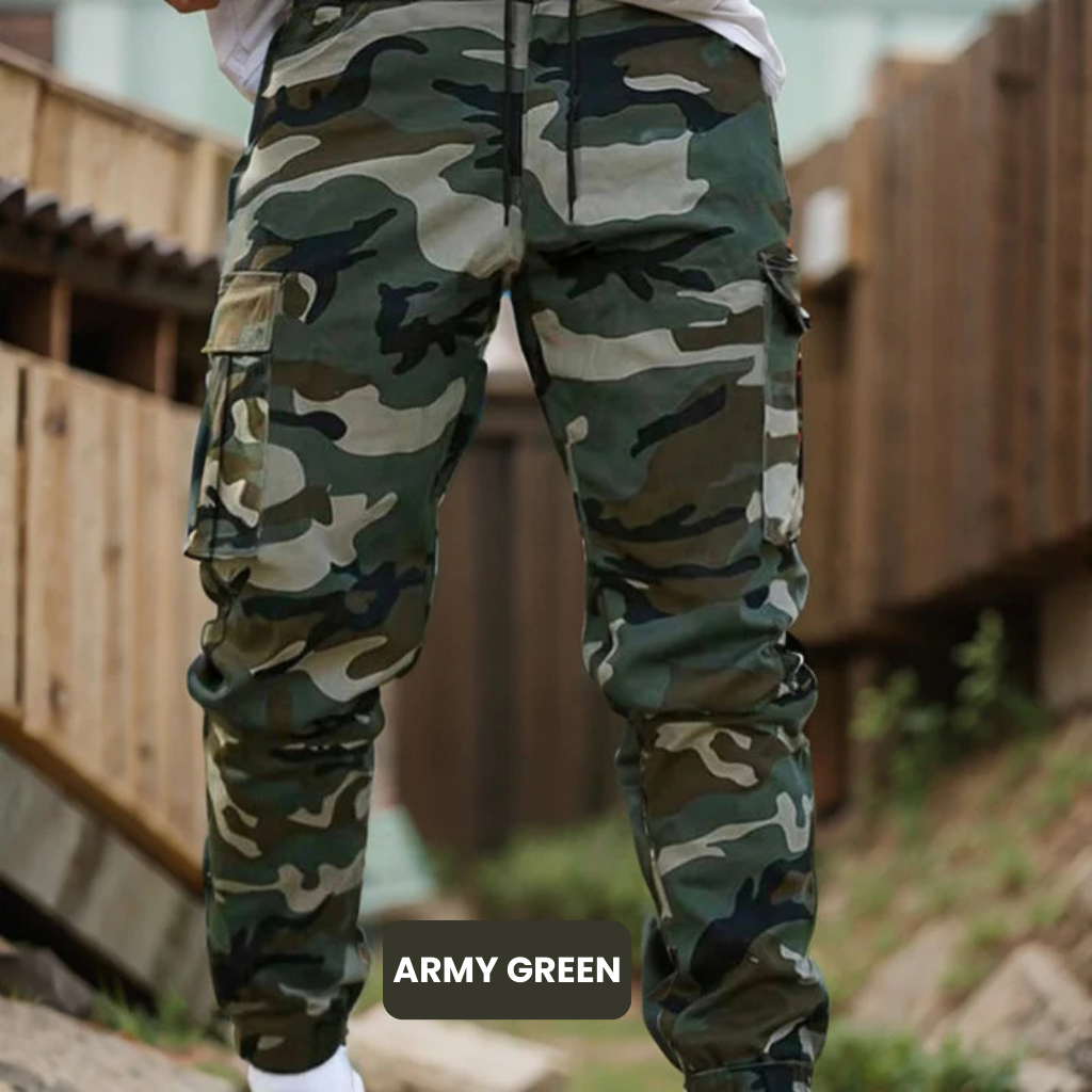 Men's Camo Tactical Jogger Cargo Pants