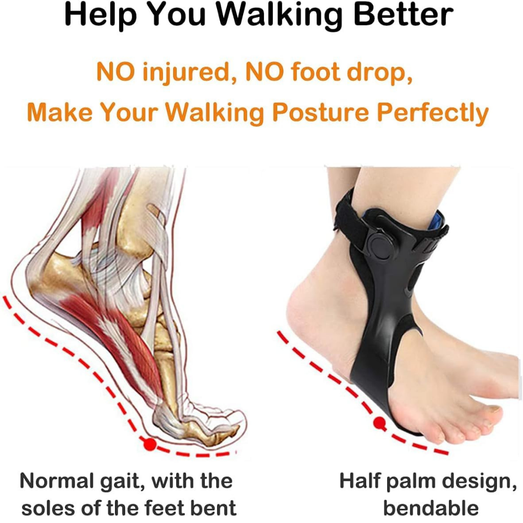 Drop Foot Support AFO Brace with Inflatable Airbag