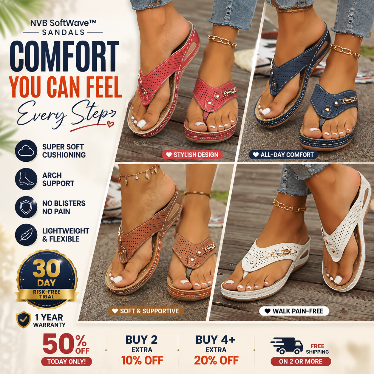 NVB SoftWave™ Sandals