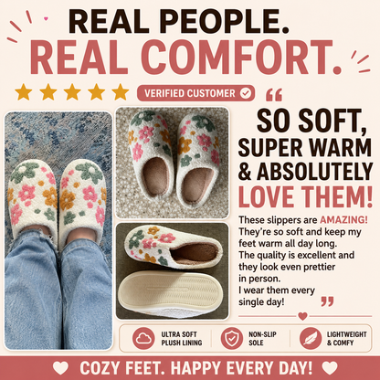 CozyBloom™ Plush Slippers