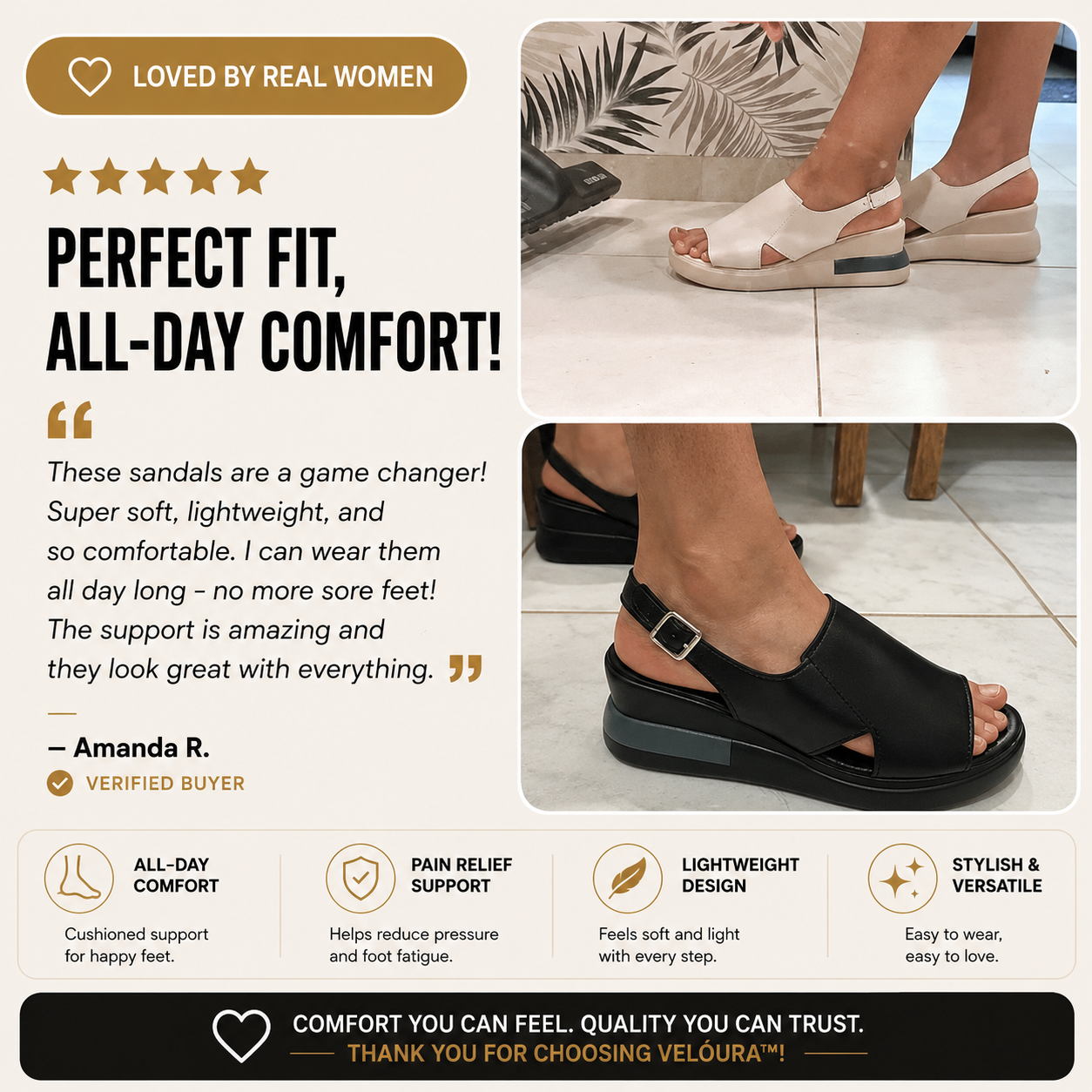Veloura™ Orthopedic Comfort Sandals