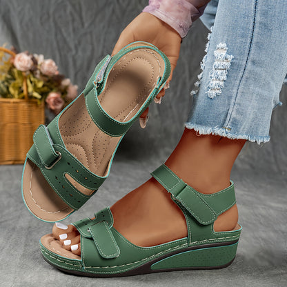 Large Size Peep Toe Roman Sandals for Women