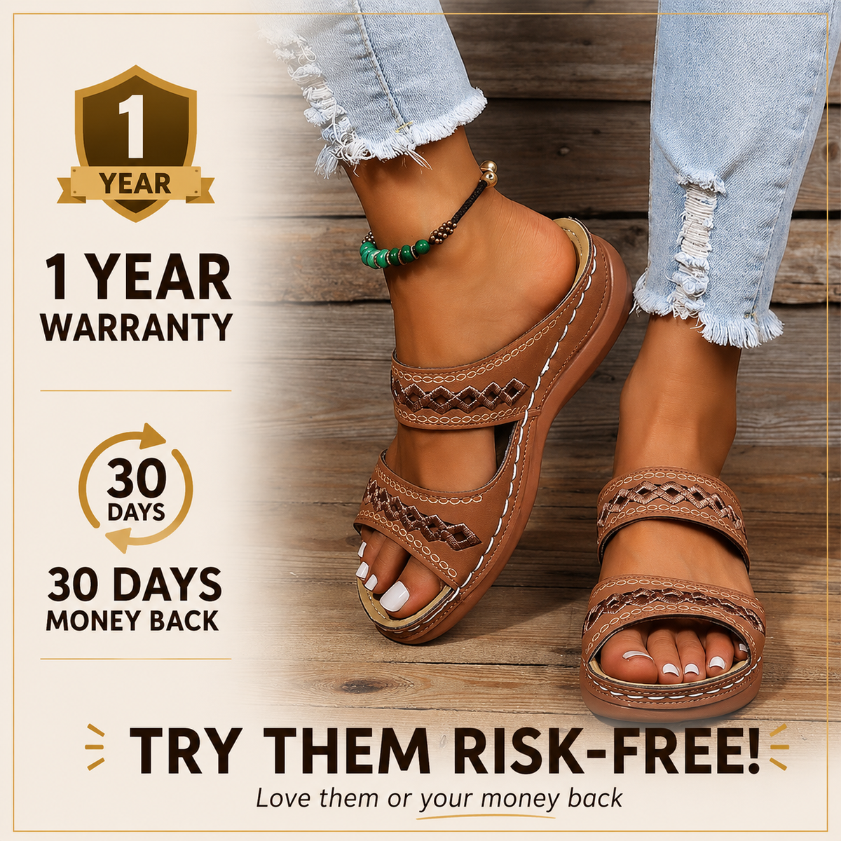 Orthopedic Wedge Sandals – Walk All Day Without Foot Pain