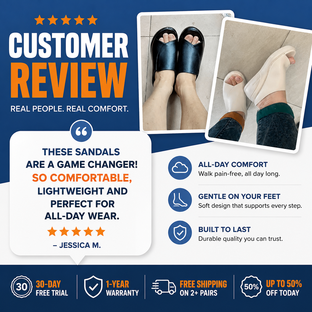 EverLift™ Orthopedic Sandals