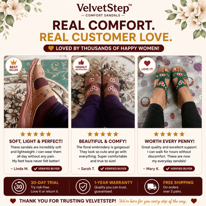 VelvetStep™ Comfort Sandals