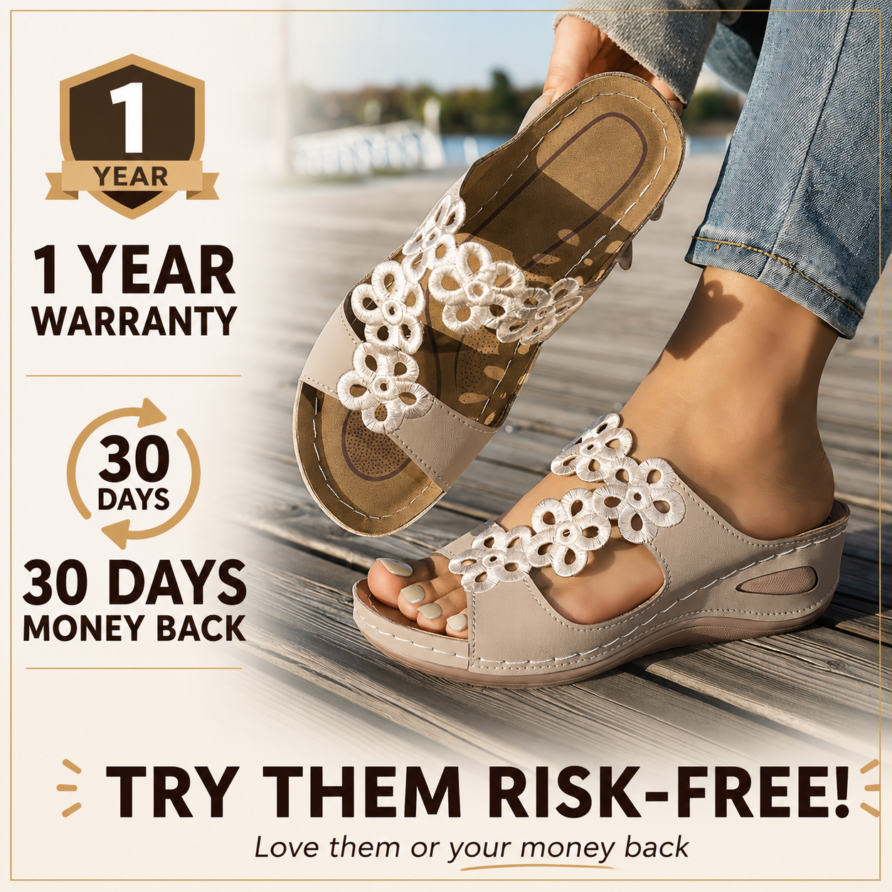 BreezeWalk™ Summer Platform Sandals