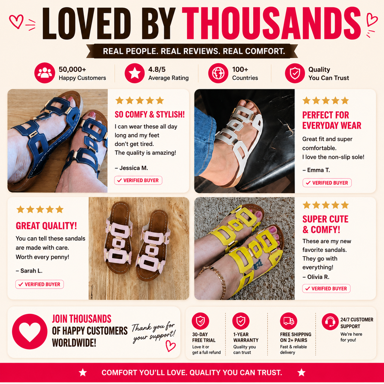 BellaArch™ Summer Sandals