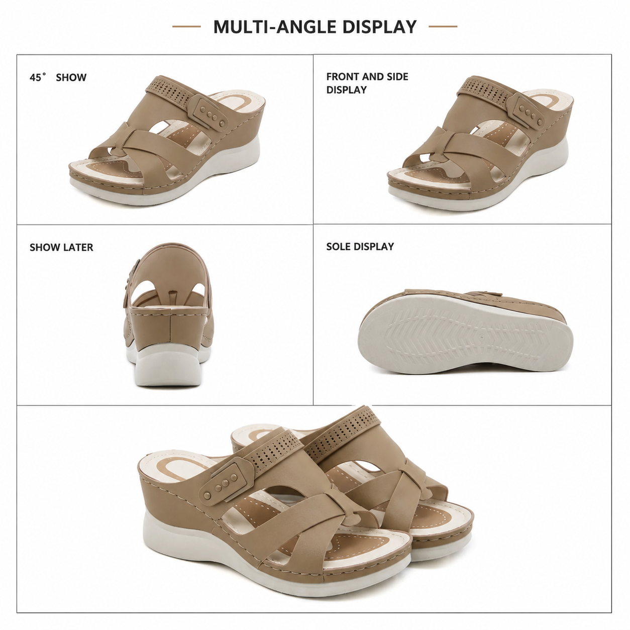 CloudLift™ Orthopedic Wedge Sandals