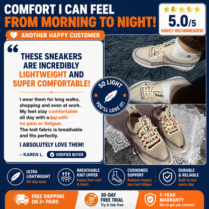 BREEZELLE™ Comfort Knit Sneakers