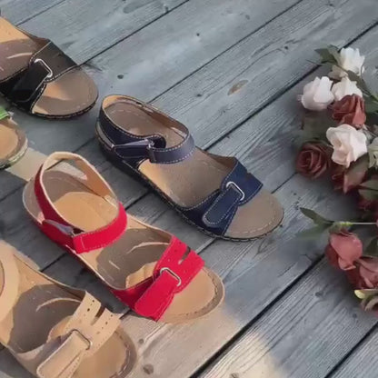 Large Size Peep Toe Roman Sandals for Women